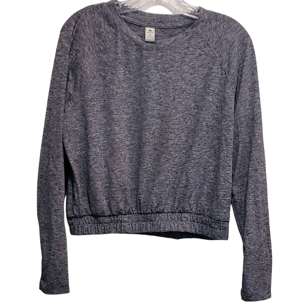 Velocity Elastic Waist Long Sleeve Shirt Size Medium